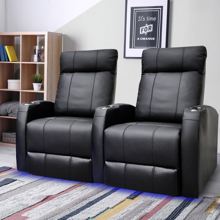 Syracuse Leather Home Theater Row Seating Row of 2